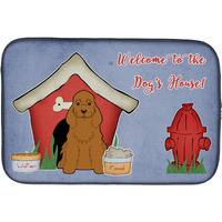 "Caroline's Treasures Dog House Collection Cocker Spaniel Red Dish Drying Mat, 14"" x 21"""