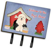 "Caroline's Treasures Dog House Collection Old English Sheepdog Leash or Key Holder BB2850TH68, Triple"