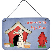 "Caroline's Treasures Dog House Collection Dalmatian Wall or Door Hanging Prints BB2851DS812, 8HX12W"