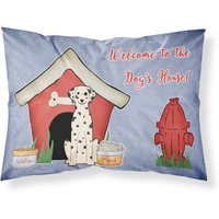 "Caroline's Treasures Dog House Collection Dalmatian Fabric Standard Pillowcase BB2851PILLOWCASE, Multicolor"