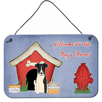 "Caroline's Treasures Dog House Collection Smooth Fox Terrier Wall or Door Hanging Prints BB2852DS812, 8HX12W, Multicolor"