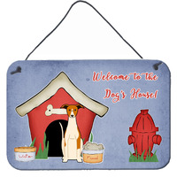 "Caroline's Treasures Dog House Collection Whippet Wall or Door Hanging Prints BB2853DS812, 8HX12W, Multicolor"