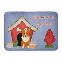 "Caroline's Treasures Dog House Collection Corgi Floor Mat, 19"" x 27"", Multicolor"