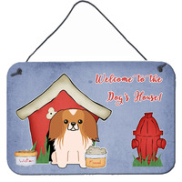 "Caroline's Treasures Dog House Collection Pekingnese Red White Wall or Door Hanging Prints BB2857DS812, 8HX12W"