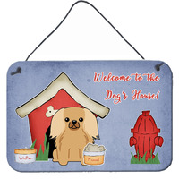 "Caroline's Treasures Dog House Collection Pekingnese Fawn Sable Wall or Door Hanging Prints BB2858DS812, 8HX12W, Multicolor"
