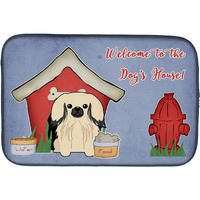 "Caroline's Treasures Dog House Collection Pekingese Cream Dish Drying Mat, 14"" x 21"""