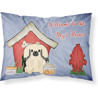 Caroline's Treasures Dog House Collection Pekingnese Cream Fabric Standard Pillowcase BB2860PILLOWCASE