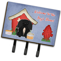 "Caroline's Treasures Dog House Collection Pekingnese Black Leash or Key Holder BB2861TH68, Triple"