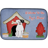 "Caroline's Treasures Dog House Collection White Boxer Cooper Dish Drying Mat, 14"" x 21"""