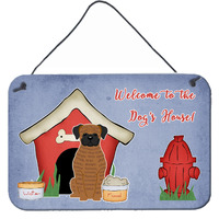 "Caroline's Treasures Dog House Collection Brindle Boxer Wall or Door Hanging Prints BB2871DS812, 8HX12W, Multicolor"