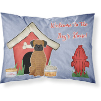 "Caroline's Treasures Dog House Collection Brindle Boxer Fabric Standard Pillowcase BB2871PILLOWCASE, Multicolor"