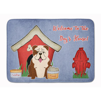 "Caroline's Treasures Dog House English Bulldog Brindle White, 19"" x 27"", Multicolor"