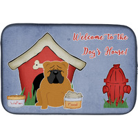"Caroline's Treasures BB2876DDM Dish Drying Mat, 14"" x 21"", Dog House"