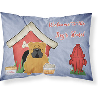 "Caroline's Treasures Dog House Collection English Bulldog Red Fabric Standard Pillowcase BB2876PILLOWCASE, Multicolor"