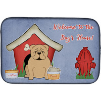 "Caroline's Treasures Dog House Collection English Bulldog Fawn Dish Drying Mat, 14 x 21"