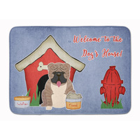 "Caroline's Treasures Dog House English Bulldog Grey Brindle Floor Mat, 19"" x 27"", Multicolor"