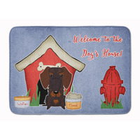 "Caroline's Treasures Dog House Wire Hair Dachshund Chocolate Floor Mat, 19"" x 27"", Multicolor"