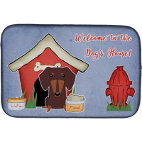 "Caroline's Treasures Dog House Collection Dachshund Chocolate Dish Drying Mat, 14"" x 21"""