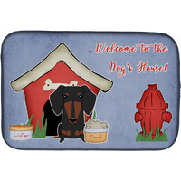 "Caroline's Treasures Dog House Collection Dachshund Black Tan Dish Drying Mat, 14"" x 21"""