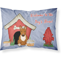 "Caroline's Treasures Dog House Collection Bull Terrier Red Fabric Standard Pillowcase BB2888PILLOWCASE, Multicolor"
