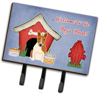 "Caroline's Treasures Dog House Collection Bull Terrier Red White Leash or Key Holder BB2889TH68, Triple, Multicolor"