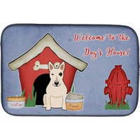 "Caroline's Treasures Dog House Collection Bull Terrier White Dish Drying Mat, 14"" x 21"""
