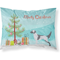 Caroline's Treasures Christmas Tree English Setter Merry Fabric Standard Pillowcase BB2899PILLOWCASE