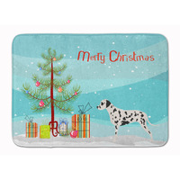 "Caroline's Treasures Dalmatian Merry Christmas Tree Floor Mat, 19"" x 27"", Multicolor"