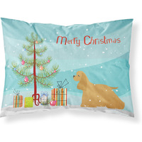 Caroline's Treasures Christmas Tree Cocker Spaniel Merry Fabric Standard Pillowcase BB2904PILLOWCASE