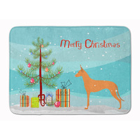 "Caroline's Treasures Pharaoh Hound Merry Christmas Tree Floor Mat, 19"" x 27"", Multicolor"