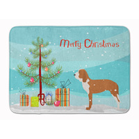 "Caroline's Treasures Spanish Hound Merry Christmas Tree Floor Mat, 19"" x 27"", Multicolor"