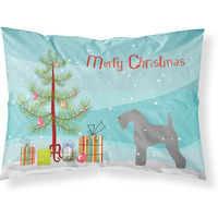 Caroline's Treasures Christmas Tree Kerry Blue Terrier Merry Fabric Standard Pillowcase BB2910PILLOWCASE
