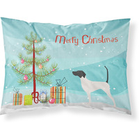 Caroline's Treasures Christmas Tree English Pointer Merry Fabric Standard Pillowcase BB2913PILLOWCASE