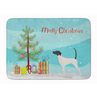 "Caroline's Treasures English Pointer Merry Christmas Tree Floor Mat, 19"" x 27"", Multicolor"