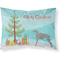 Caroline's Treasures Christmas Tree Scottish Deerhound Merry Fabric Standard Pillowcase BB2914PILLOWCASE