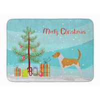 "Caroline's Treasures American Foxhound Merry Christmas Tree Floor Mat, 19"" x 27"", Multicolor"