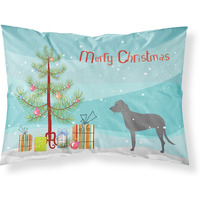 Caroline's Treasures Christmas Tree Irish Wolfhound Merry Fabric Standard Pillowcase BB2921PILLOWCASE