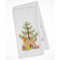 Afghan Hound Merry Christmas Tree White Kitchen Towel Set of 2