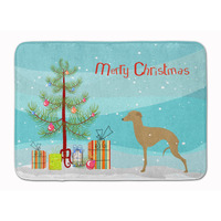 "Caroline's Treasures Italian Greyhound Merry Christmas Tree Floor Mat, 19"" x 27"", Multicolor"