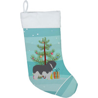 "Caroline's Treasures Polish Lowland Sheepdog Dog Merry Tree christmas-stockings, Multicolor"
