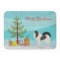 "Caroline's Treasures Japanese Chin Merry Christmas Tree Floor Mat, 19"" x 27"", Multicolor"