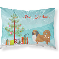Caroline's Treasures Christmas Tree Pekingese Merry Fabric Standard Pillowcase BB2956PILLOWCASE