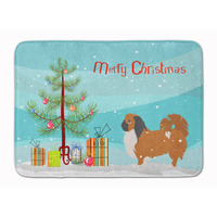"Caroline's Treasures Pekingese Merry Christmas Tree Floor Mat, 19"" x 27"", Multicolor"