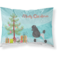 Caroline's Treasures Christmas Tree Poodle Merry Fabric Standard Pillowcase BB2957PILLOWCASE