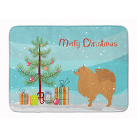 "Caroline's Treasures Pomeranian Merry Christmas Tree Floor Mat, 19"" x 27"", Multicolor"