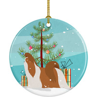 Caroline's Treasures Shih Tzu Merry Christmas Tree Ceramic Ornament