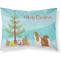 Caroline's Treasures Christmas Tree Shih Tzu Merry Fabric Standard Pillowcase BB2964PILLOWCASE