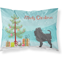 Caroline's Treasures Christmas Tree Affenpinscher Merry Fabric Standard Pillowcase BB2966PILLOWCASE
