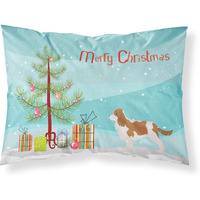 Caroline's Treasures Christmas Tree Cavalier King Charles Spaniel Merry Fabric Standard Pillowcase BB2967PILLOWCASE