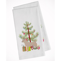 Chihuahua Merry Christmas Tree White Kitchen Towel Set of 2